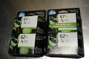 4 Packs of HP tricolor ink