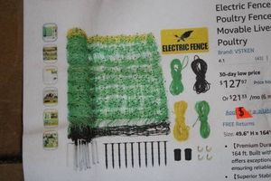 Electric fence netting