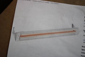 Infratech stainless steel single element fixture