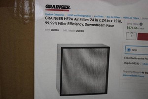 GRAINGER Air filter
