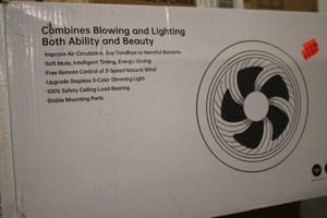 Mountable 3 speed fan with dimmable light