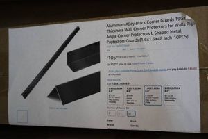 4 Aluminum Alloy black corner guard wall protectors