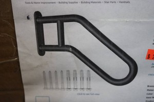 22 U shaped hand rail for outdoor steps