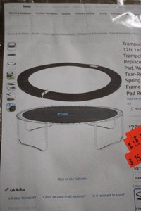 Trampoline pad