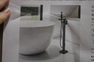 Freestanding tub faucet