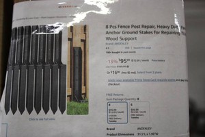 8pcs fence post repair stakes