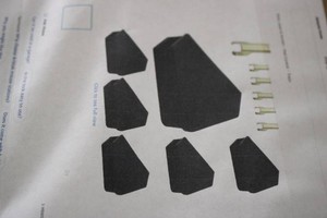 Mouse station, black 6 pack