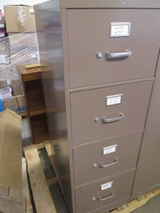 2 Hon 4 drawer metal file cabinets