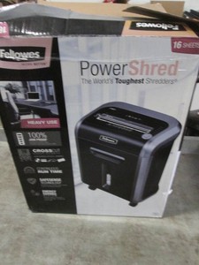 New Fellowes power shredder