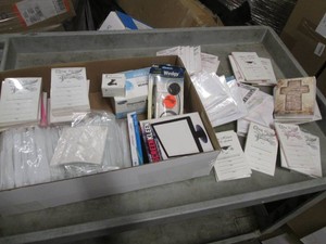 Lot of invitations, thank you cards, plastic knives and more