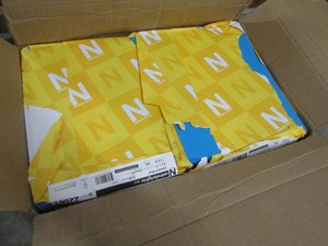 Box of 8.5 x 11 copy paper, 8 reams celestial blue