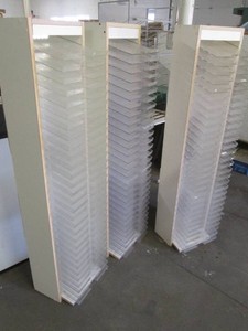 3 Paper sorting shelves