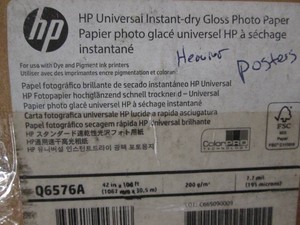 Partial roll of HP Q6576A roll gloss photo paper