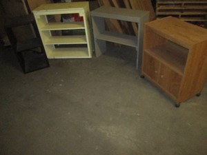 Assorted shelving and storage shelving