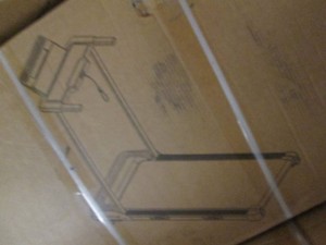 Folding portable treadmill