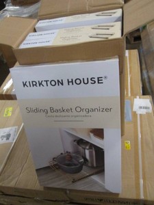 Lot of 4 Kirkton House metal sliding basket drawer organizers