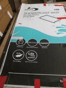 Showercast porcelain finished shower base