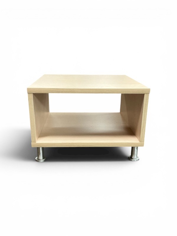 Contemporary Light Wood Cubicle End Table