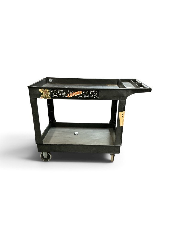Uline Black Plastic Utility Service Cart 45 x 26 x 33