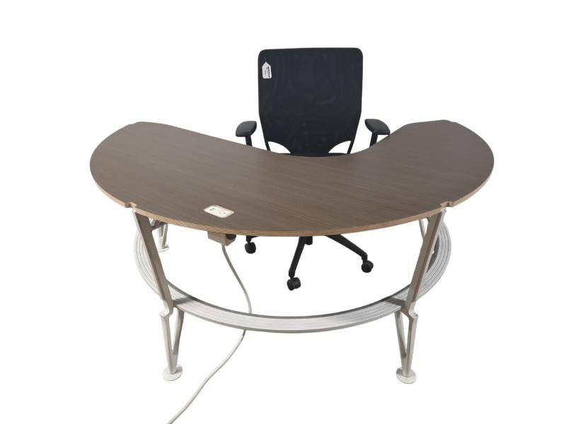 Herman Miller Resolve Workstation Desk  120° Boomerang Corner Desk with Harter Task Chair and Pedestal File Cabinet Retail $867-$1,045