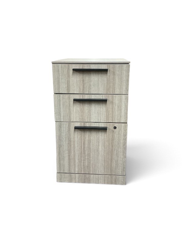 Herman Miller 3-drawer Pedestal File Cabinet Light Wood-Grain Retail $569