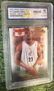 2003 Upper Deck #10 LEBRON JAMES Rookie One In A Billion - WCG 10 RC