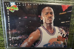 1996 Upper Deck Space Jam #56 Michael Jordan A Scary Stare From Air Sneak Peeks