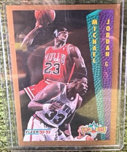 Fleer 1992-93 Slam Dunk Michael Jordan #273 Chicago Bulls Basketball Card