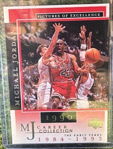 1998 Upper Deck MJ Career Collection - Pictures of Excellence Michael Jordan Chicago Bulls