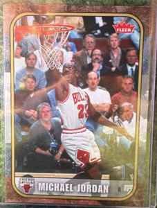 2007-08 Fleer MICHAEL JORDAN #77 Chicago Bulls NBA Trading Card