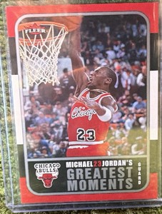 06-07 Fleer Michael Jordan Greatest Moments MJ-1 Chicago Bulls Basketball