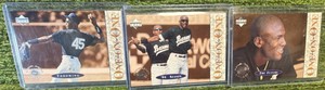 Upper Deck 1995 Michael Jordan #5, 6, 7 Chicago White Sox MLB Baseball Card Lot of 3 Cards Total