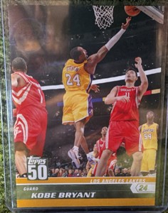 KOBE BRYANT #24 - 2008 TOPPS 50th NBA Honor Roll Basketball Card 22 of 50 LAKERS