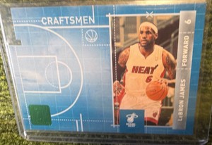 2010-11  Donruss Craftsmen LEBRON JAMES Emerald DieCut - #3 Miami Heat