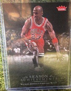 2007-08 Fleer Michael Jordan Season Achievements #SH36 Michael Jordan Chicago Bulls NBA Basketball