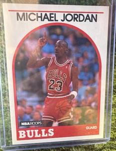 1989-90 Hoops Basketball Michael Jordan Chicago Bulls Card #200 Legend Iconic Card