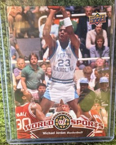 2010 Upper Deck World of Sports Michael Jordan UNC Tarheels #23