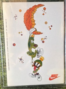 1993 Nike Warner Bros M.J Marvin & His Dog Hanging On Moon - COOL CARD 