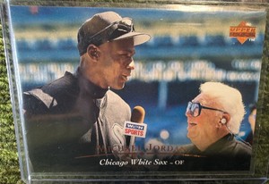 1995 Upper Deck - #200 Harry Caray, Michael Jordan (RC) Chicago White Sox Baseball