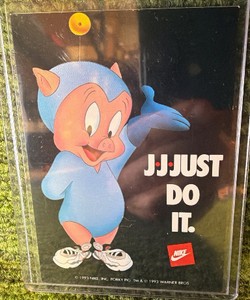 1993 Nike Porky Pig Michael Jordan  J J Just Do It. Trading Card