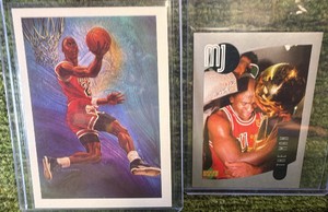 1990-91 NBA Hoops Michael Jordan #358  Goldammer Art Card1998  UPPER DECK   MICHAEL JORDAN  STICKERS   # 79   MJ   CHICAGO BULLS