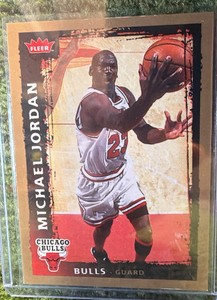 2008-09 Fleer #68 Michael Jordan Glossy Parallel Chicago Bulls HOF