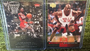 MJ Michael Jordan 2 Card Lot - NBA Basketball Trading Cards 
