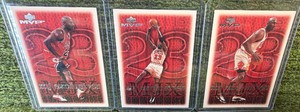 1999-00 Upper Deck MVP MJx Exclusives Michael Jordan Lot (3 Cards)