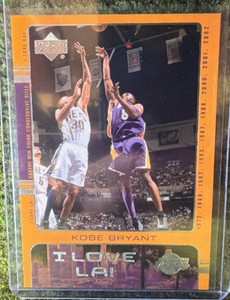 Upper Deck 2002 Kobe Bryant #LA13 Los Angeles Lakers I Love L.A. Insert