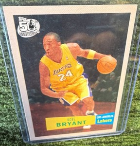 2007 Topps #24 Kobe Bryant 50th Anniversary Retro Variation Los Angeles  LAKERS GOAT 