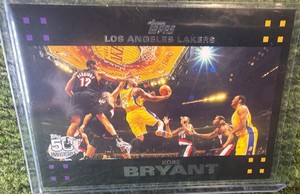 2007-08 Topps Kobe Bryant #24 50th Anniversary Los Angeles Lakers