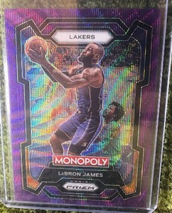 2023-24 Panini Prizm Monopoly - LeBron James #40 Purple Wave Prizm