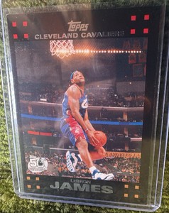 2007-08 Topps - LeBron James #23 Cleveland Cavaliers Basketball NBA Trading Card
