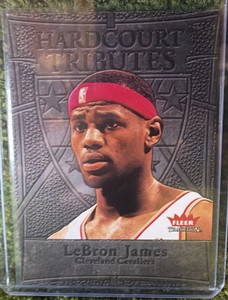 2004-05 Fleer Tradition Hardcourt Tributes LeBron James 2nd Year #20 Lakers Cavs